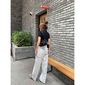 DEEKA 6 Pack 4 Inch Large Hair Claw Clips Plastic Resin Tortoise Shell Cross Hair Clip Thick Long Hair Clip Hair Grips Jaw Clips for Women