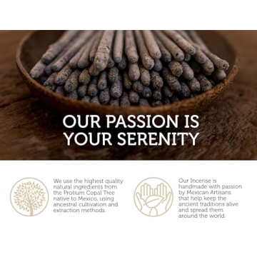 Premium Mayan White Copal Incense Sticks from México