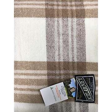 Biddy Murphy, 100% Wool Blanket, Traditional Irish Plaid Print, Large Size 90" x 108" Inches, Warm, ...