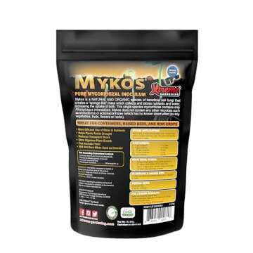 Xtreme Gardening Mykos Pure Mycorrhizal Inoculant Organic Root Enhancer, 1 LB - Granular
