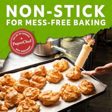 PaperChef Culinary Parchment Paper - 41 sq ft Non-Stick & Eco-Friendly