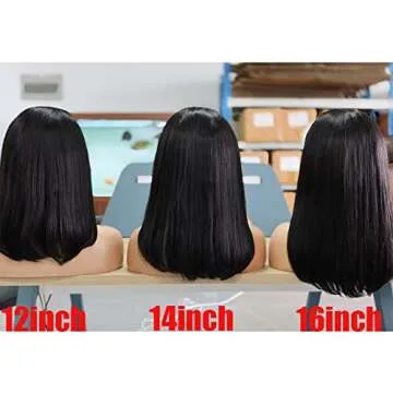 Luxurious 12 Inch Bob Wig Human Hair Lace Front Wig
