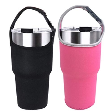 2 Pack Tumbler Carrier Holder Pouch for All 30oz Stainless Steel Travel Insulated Coffee Mug - Danzi...