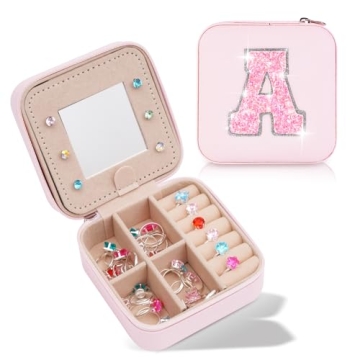 Uygafly Valentine's Day Gifts for Girls - Cute Travel Jewelry Organizer for Kids 3-14