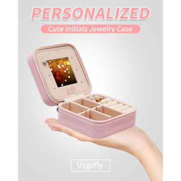 Uygafly Jewelry Organizer for Kids - Cute Personalized Travel Case
