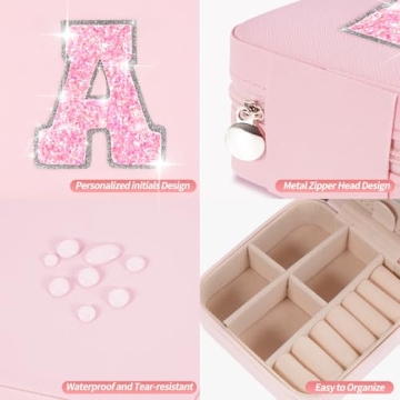 Uygafly Jewelry Organizer for Kids - Cute Personalized Travel Case