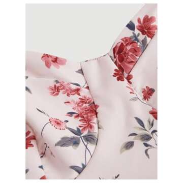 Milumia Floral Print Tie Shoulder Maxi Dress for Women