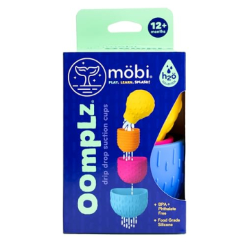 MOBI OOMPLZ - Water Toys for Toddlers 1-3, Stacking Cups for Fun Bath Time