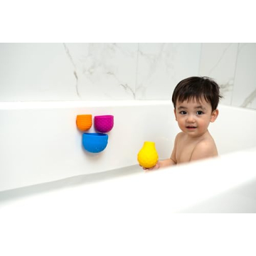 MOBI OOMPLZ Bath Toy Set for Toddlers | Safe Silicone Cups
