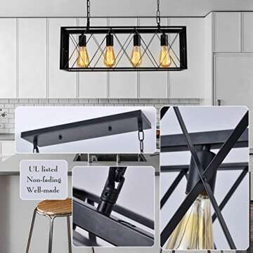 ISRAMP Pendant Lighting - Industrial Modern Chandelier
