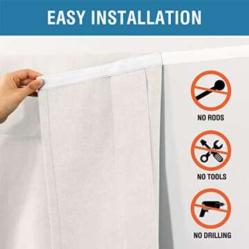 Stylish H.VERSAILTEX French Door Curtains for Privacy