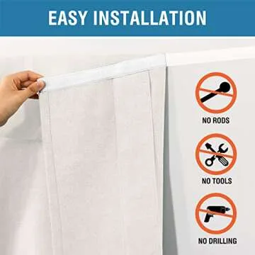 Stylish H.VERSAILTEX French Door Curtains for Privacy