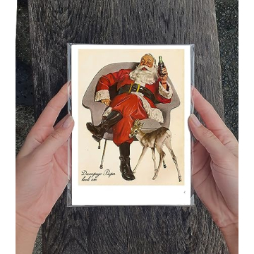 FLONZ Santa Decoupage Paper Pack 35 Sheets Christmas