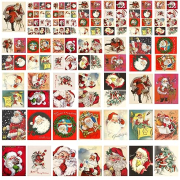 FLONZ Santa Decoupage Paper Pack 35 Sheets Christmas