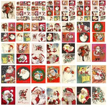 FLONZ Santa Decoupage Paper Pack 35 Sheets Christmas