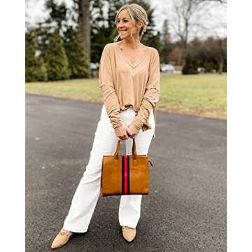 GRAPENT Women's High Waisted Wide Leg Pants Womens Pants for Work Business Casual Stretch Bootcut 70s Clothes for Women's Baggy Jeans Womens Jeans Size 10 Color Off White Size 8 Size 10