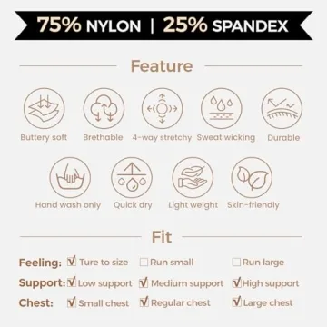 Aoxjox Khloe High Impact Sports Bra - Perfect for Workouts