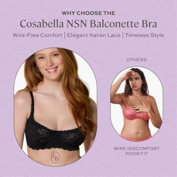 Cosabella Balconette Bra - Comfortable Elegant Fit
