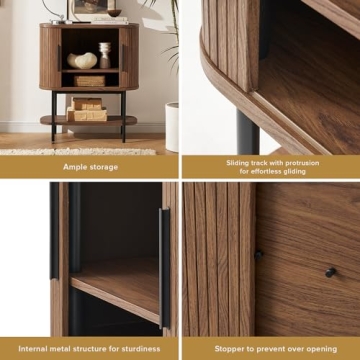 mopio Quin Storage Cabinet for Wine and Decor Storage