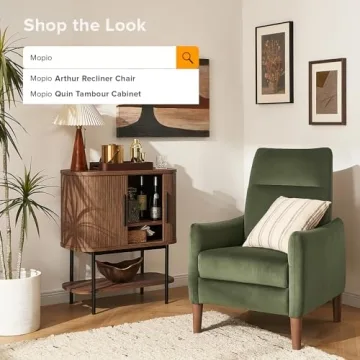 mopio Quin Storage Cabinet for Wine and Decor Storage