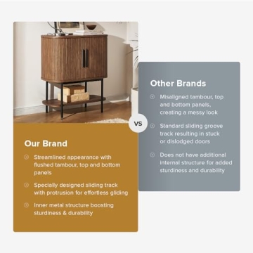 mopio Quin Storage Cabinet for Wine and Decor Storage