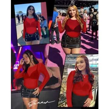 Women's Mesh Sheer Long Sleeve Tee for Stylish Layering