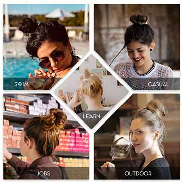 Chuangdi 6 Pcs U Shaped French Hair Pin French Hair Tortoise Shell Fork Sticks 2 Prongs Updo Chignon Pins for Women Styling Accessories