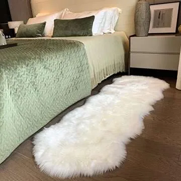 Coumore Ultra Soft Faux Sheepskin Rug - Elegant & Cozy