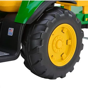Fun Peg Perego John Deere Tractor with Trailer Ride On for Kids