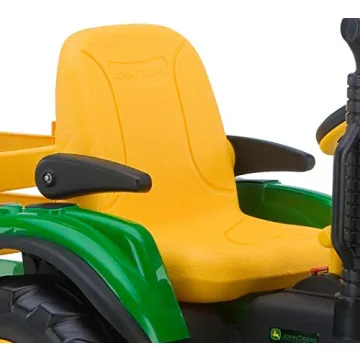 Fun Peg Perego John Deere Tractor with Trailer Ride On for Kids