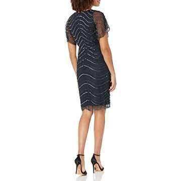Adrianna Papell Women's Beaded Short Dress