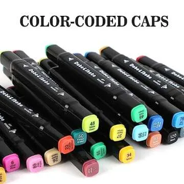 Dabo&Shobo 24 Colors Alcohol Markers, Drawing Markers, Dual Tip Art Markers, Coloring Marker For Adult Sketching And Coloring