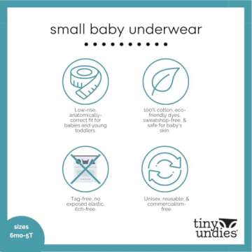 Tiny Undies Small Baby Underwear for Potty Training