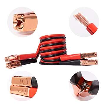 General Medi 127-Pieces Roadside Car Emergency Kit Include Mini First Aid Kit, Jumper Cables,Tow Rope, Bandage, Safety Vest, Emergency Triangle, All in One Pack