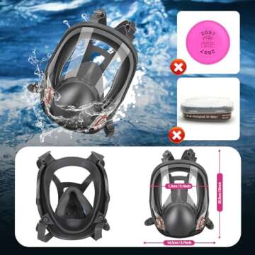 Anpty Full Face Respirator Mask for Safe Painting & Welding