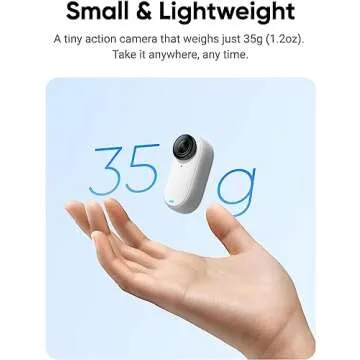 Insta360 GO 3 64GB – Waterproof Tiny Mighty Action Camera with 2.7K 2720 Video & 2936x1088 Photo, FlowState Stabilization, POV Capture, AI Auto Editing, Action Pod and Wearable Camera