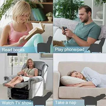 Furniwell Massage Recliner Chair for Home Theater Comfort