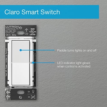 Lutron Caseta Claro Smart Switch | Smart Lighting Control