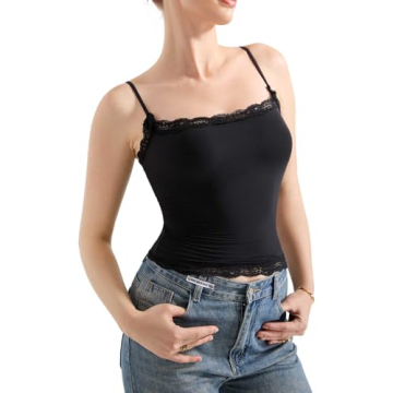 Stylish Double Lined Lace Camisole Tops for Women