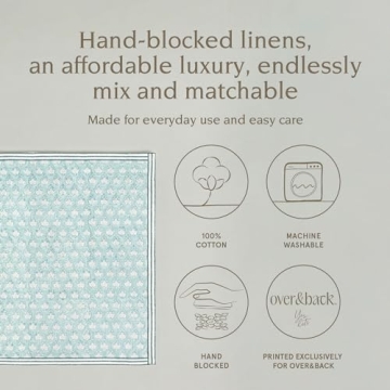 Over&Back Hand-Blocked Cotton Napkins for Any Occasion
