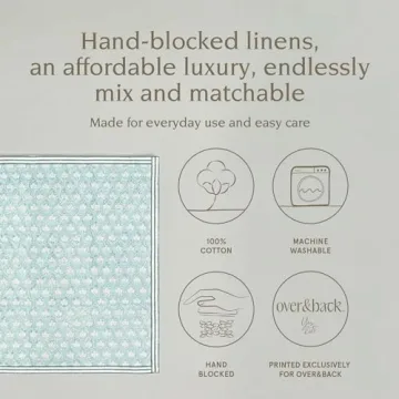 Over&Back Hand-Blocked Cotton Napkins for Any Occasion