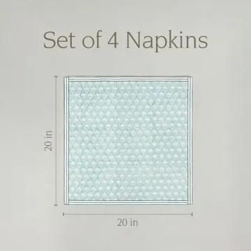 Over&Back Hand-Blocked Cotton Napkins for Any Occasion