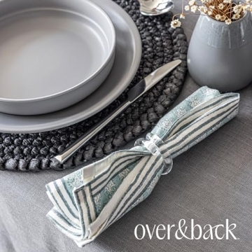 Over&Back Hand-Blocked Cotton Napkins for Any Occasion