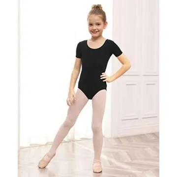Stelle Ballet Leotards for Girls Black Dance Leotard Gymnastics Ballet Outfits with Bow Back (Toddle...