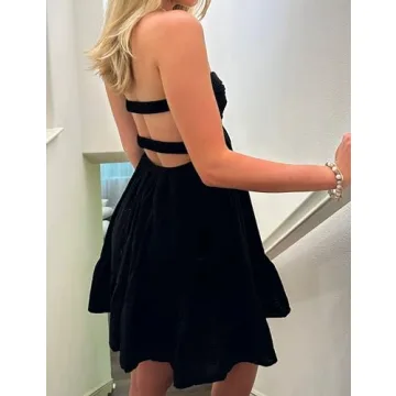 MISSACTIVER Women’s Y2K Twist Front Tube Dress