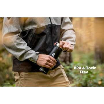 HYDRO CELL Stainless Steel Insulated Water Bottle with Straw - For Cold & Hot Drinks - Metal Vacuum Flask with Screw Cap and Modern Leakproof Sport Thermos for Kids & Adults (Black 24oz)