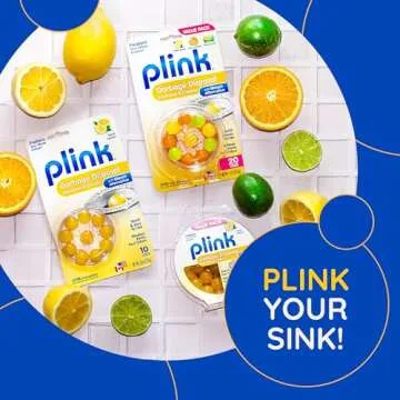 Plink Garbage Disposal Cleaner, Freshener & Odor Removing Balls, Easy to Use, Fresh Lemon Scent, 40 Count