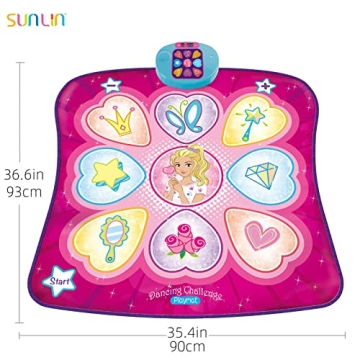 SUNLIN Dance Mat - Fun LED Dance Game Toy for Kids