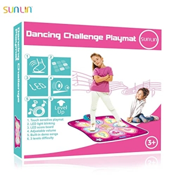 SUNLIN Dance Mat - Fun LED Dance Game Toy for Kids