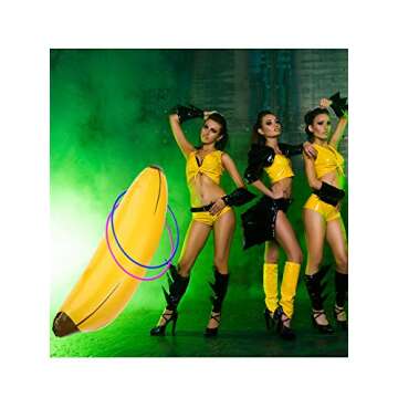 Inflatable Banana Ring Toss Game for Bachelorette Parties and Pool Fun